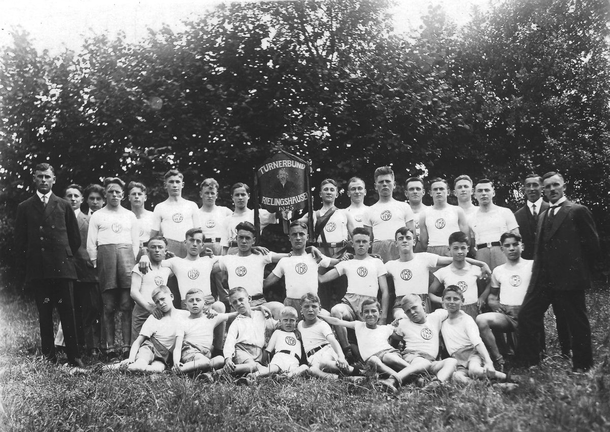 TBR beim Radfahrerfest, 1929 — historisches Schwarz-Weiß-Foto
